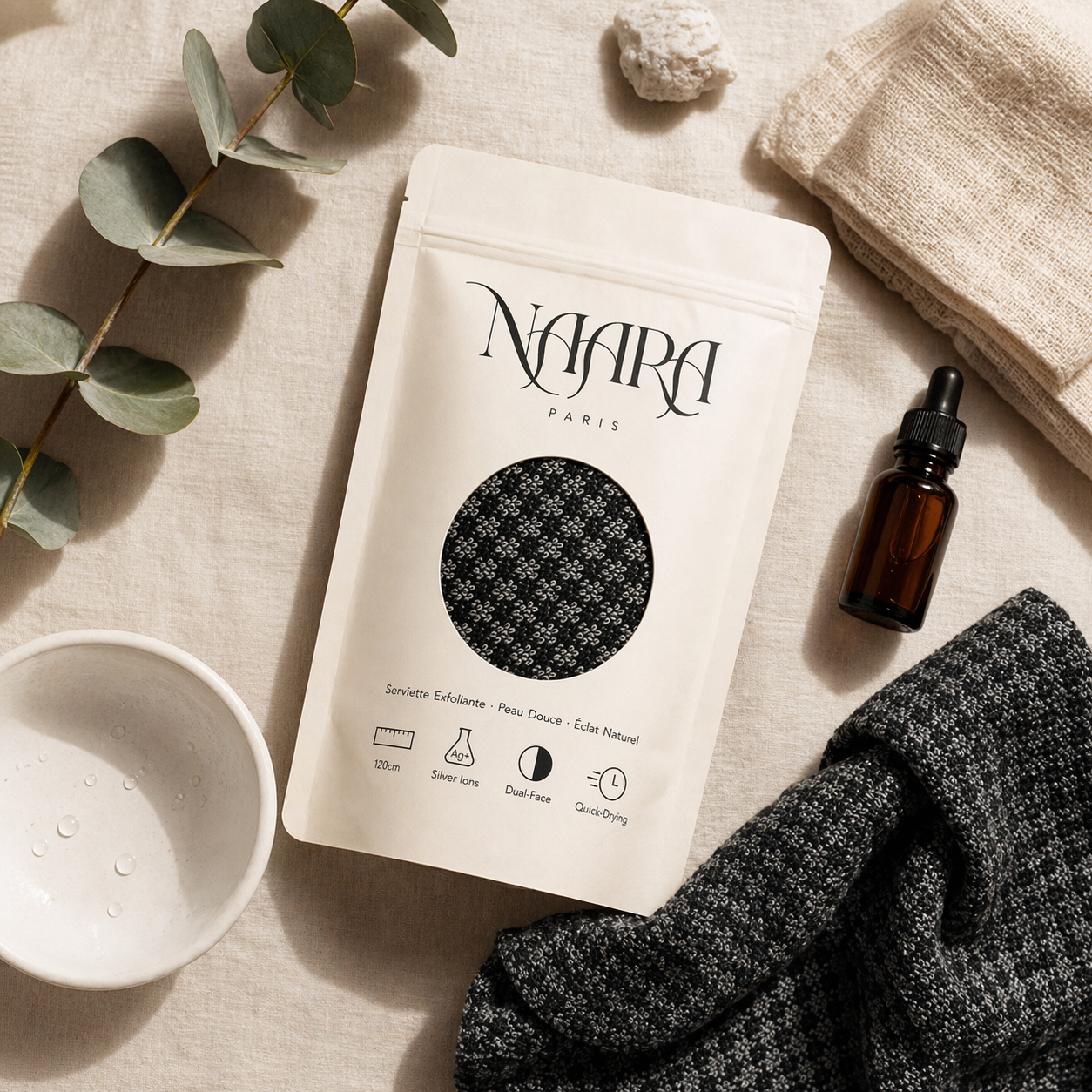 Serviette Exfoliante Japonaise - NAARA