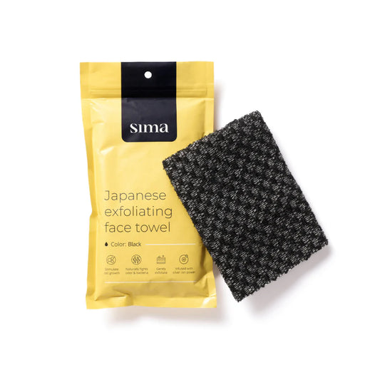 Serviette exfoliante visage
